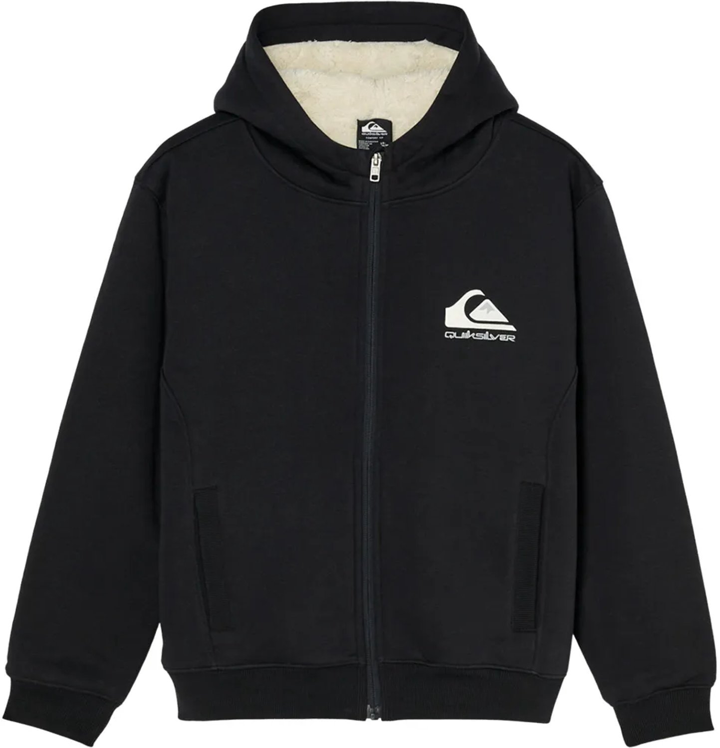 Quiksilver Eqbft03947 Sweatshirt Met Rits 14 Years Jongen Zwart