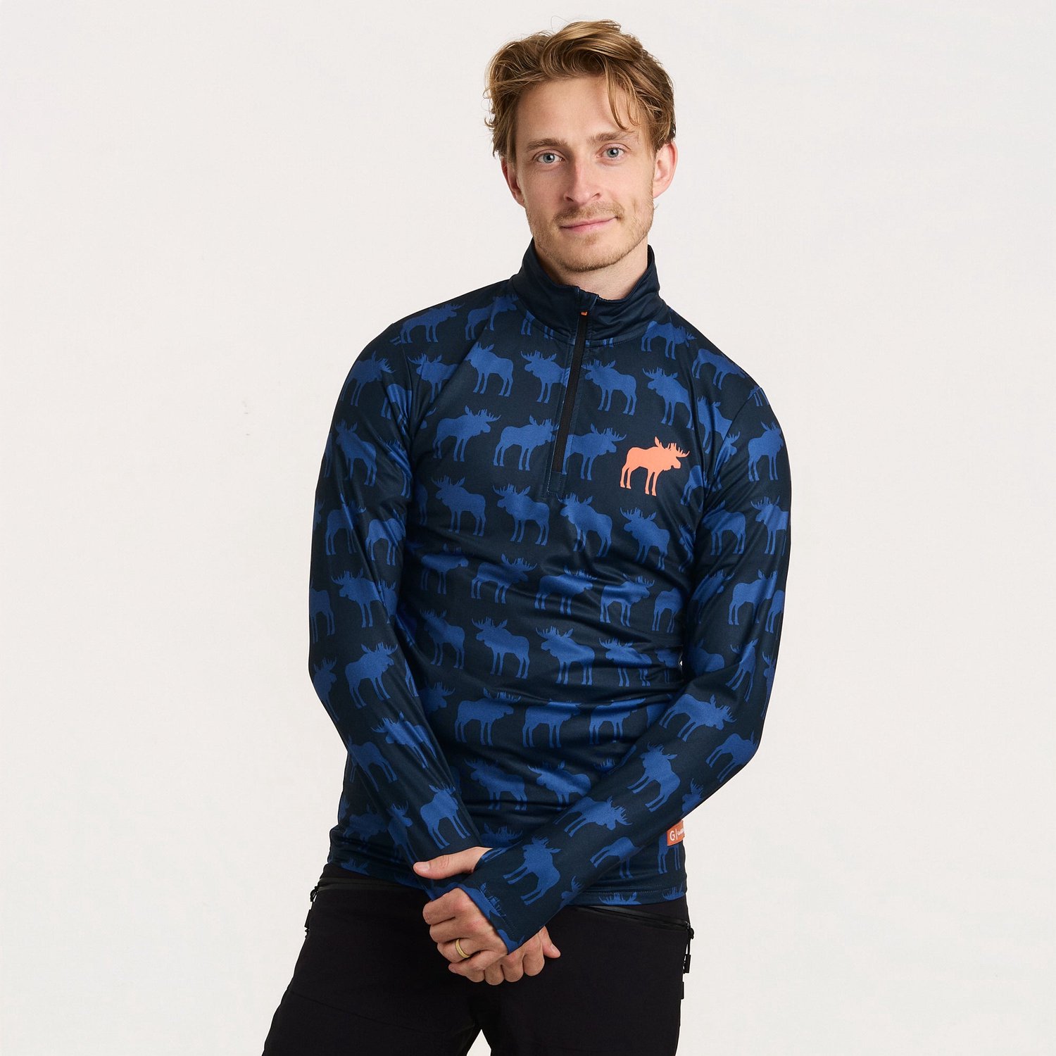 Gareth & Lucas EVO Skipully Moose – 100% Gerecycled Polyester Midlayer Sportshirt Wintersport