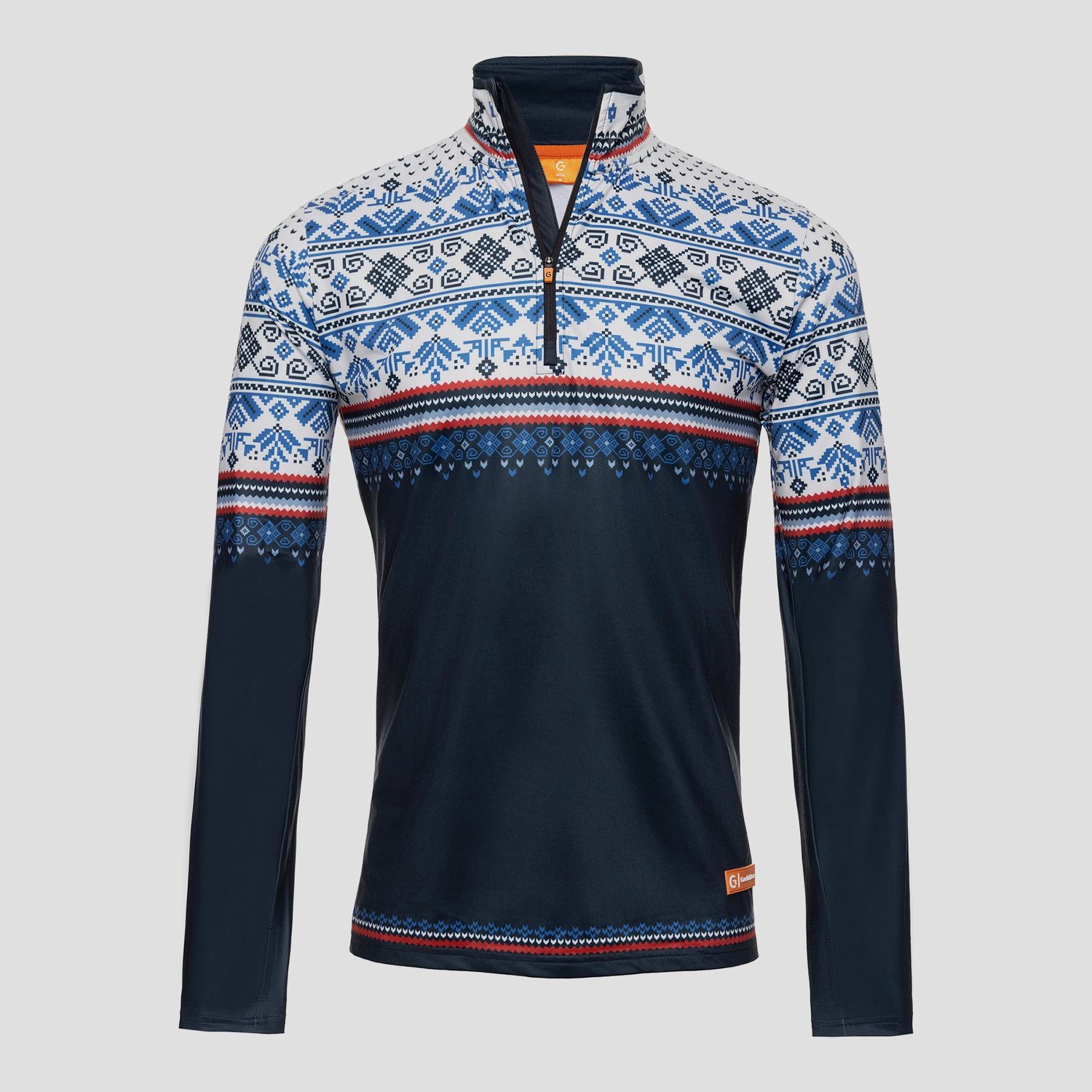 Gareth & Lucas EVO Skipully 2XL 100% Gerecycled Polyester Midlayer Sportshirt Wintersport Nordic