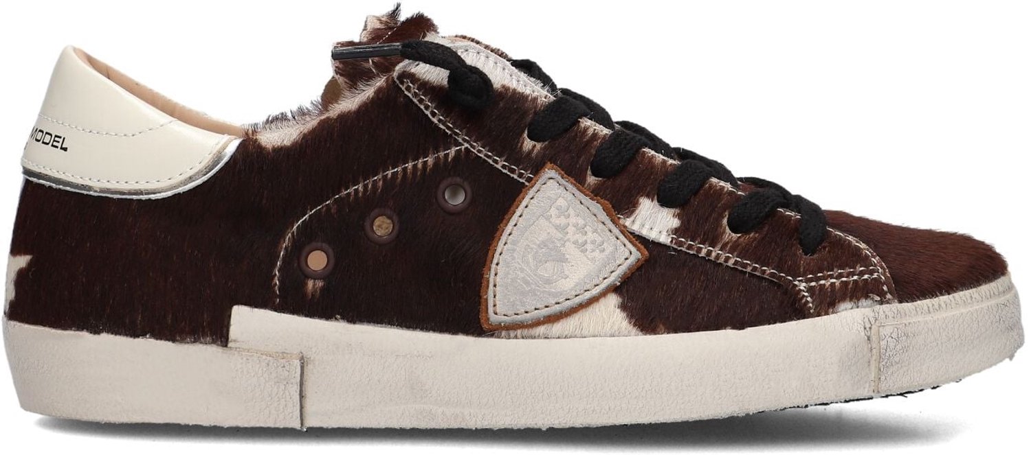 Philippe Model Prsx Low Woman Sneakers - Dames - Bruin - Maat 40