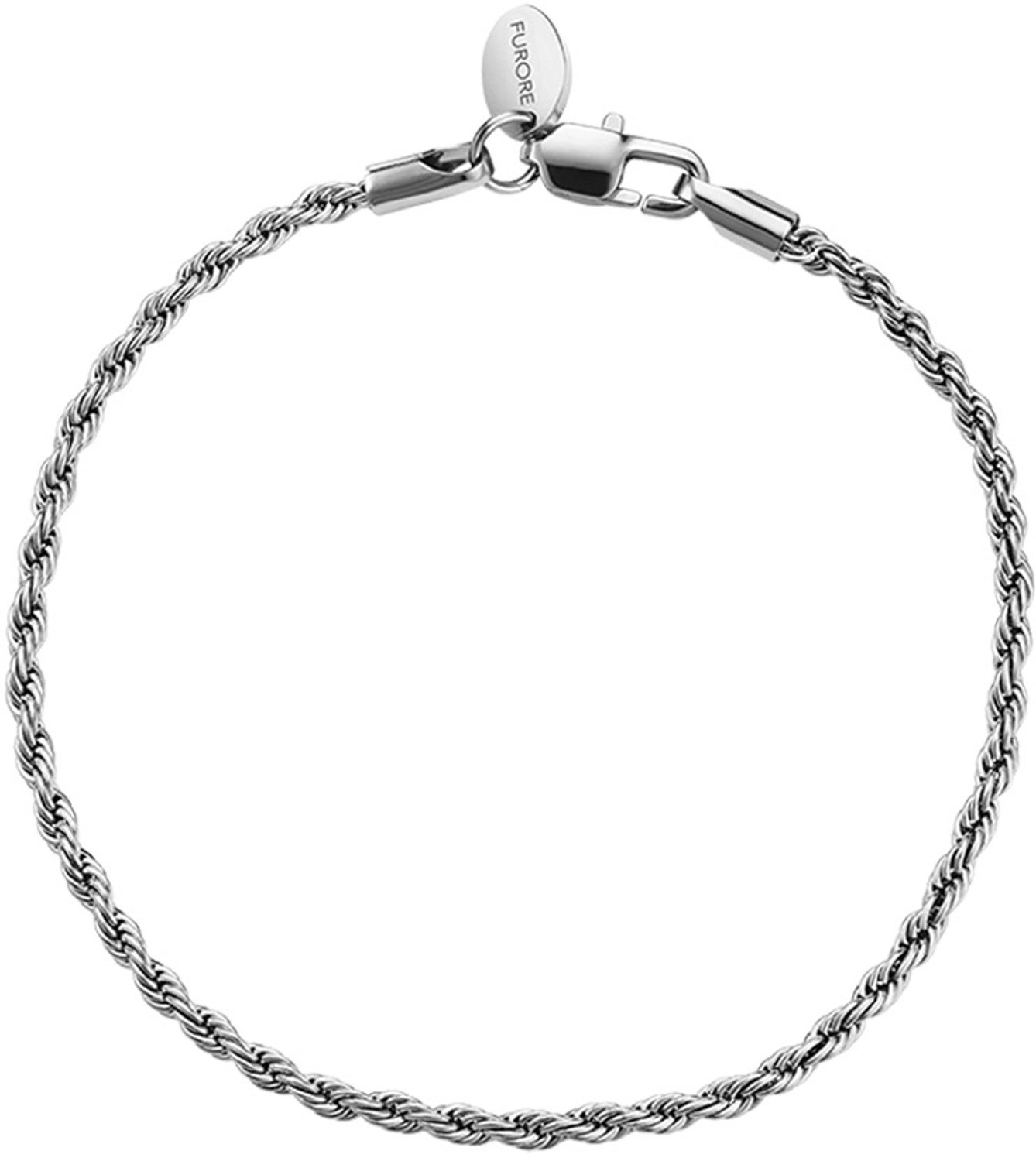 Furore - Dames Armband Twisted - Zilver - Lengte 17 tot 21 cm