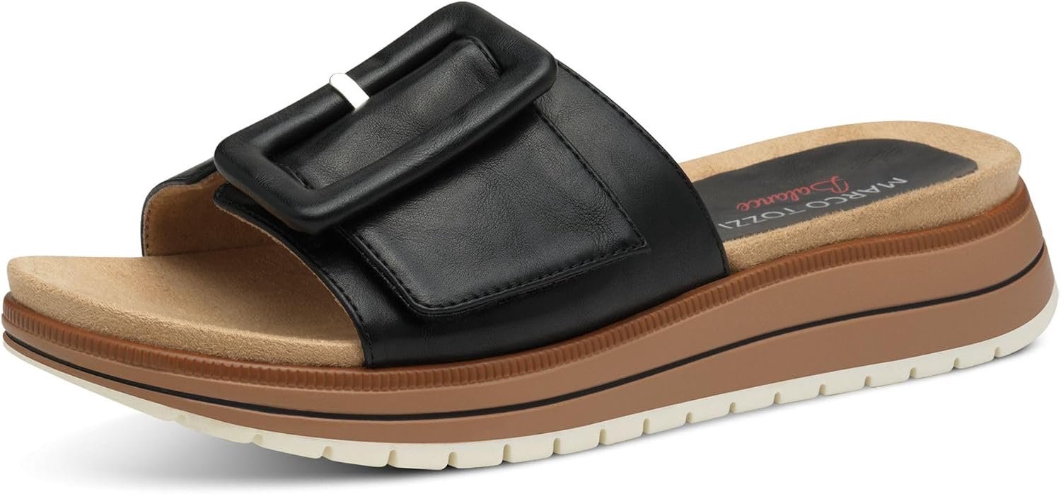 Marco Tozzi Dames Mules 2-27503-44 Comfortabele Synthetische Schoenen Zwart