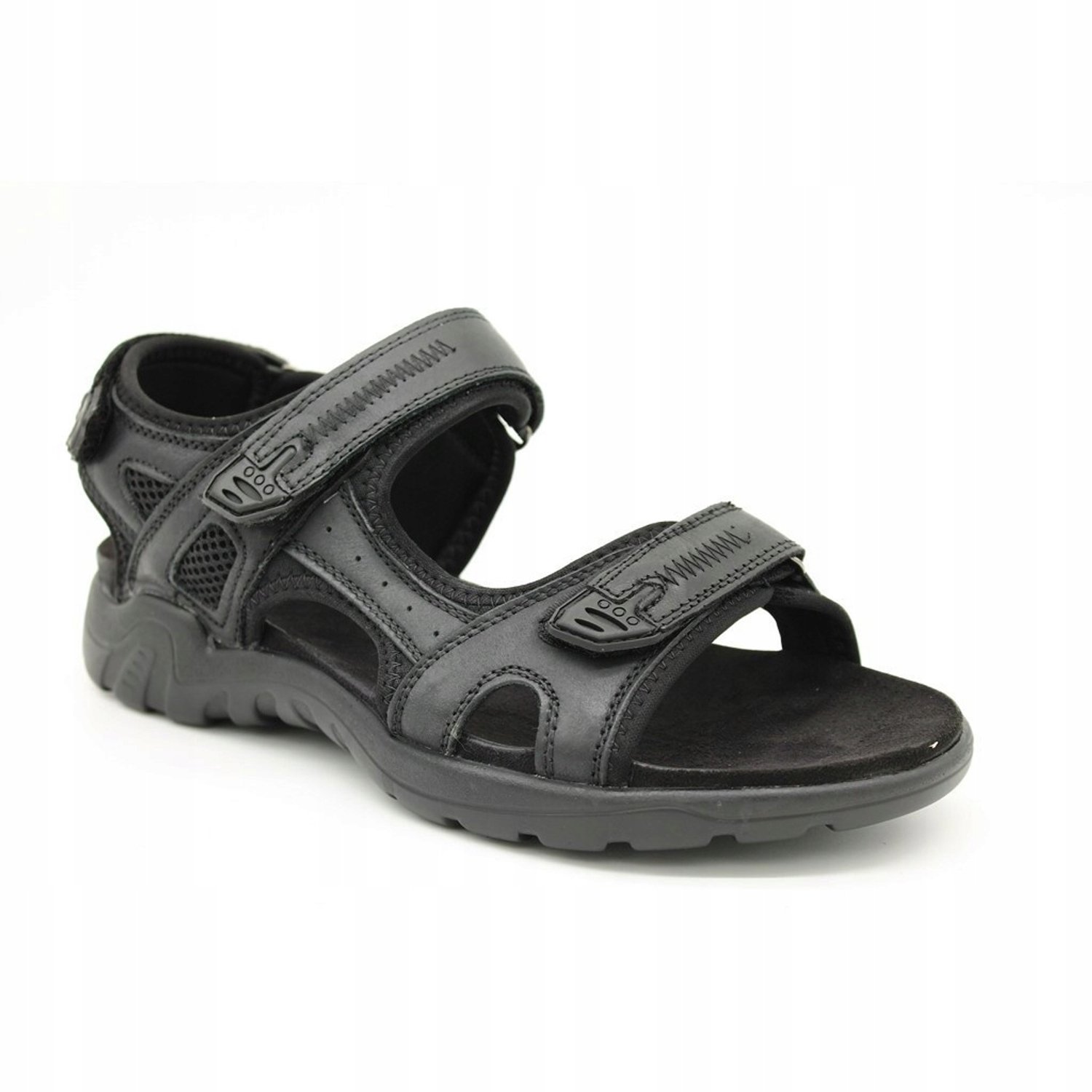 American Club Heren Sandalen Leer CY 54/24 Zwart