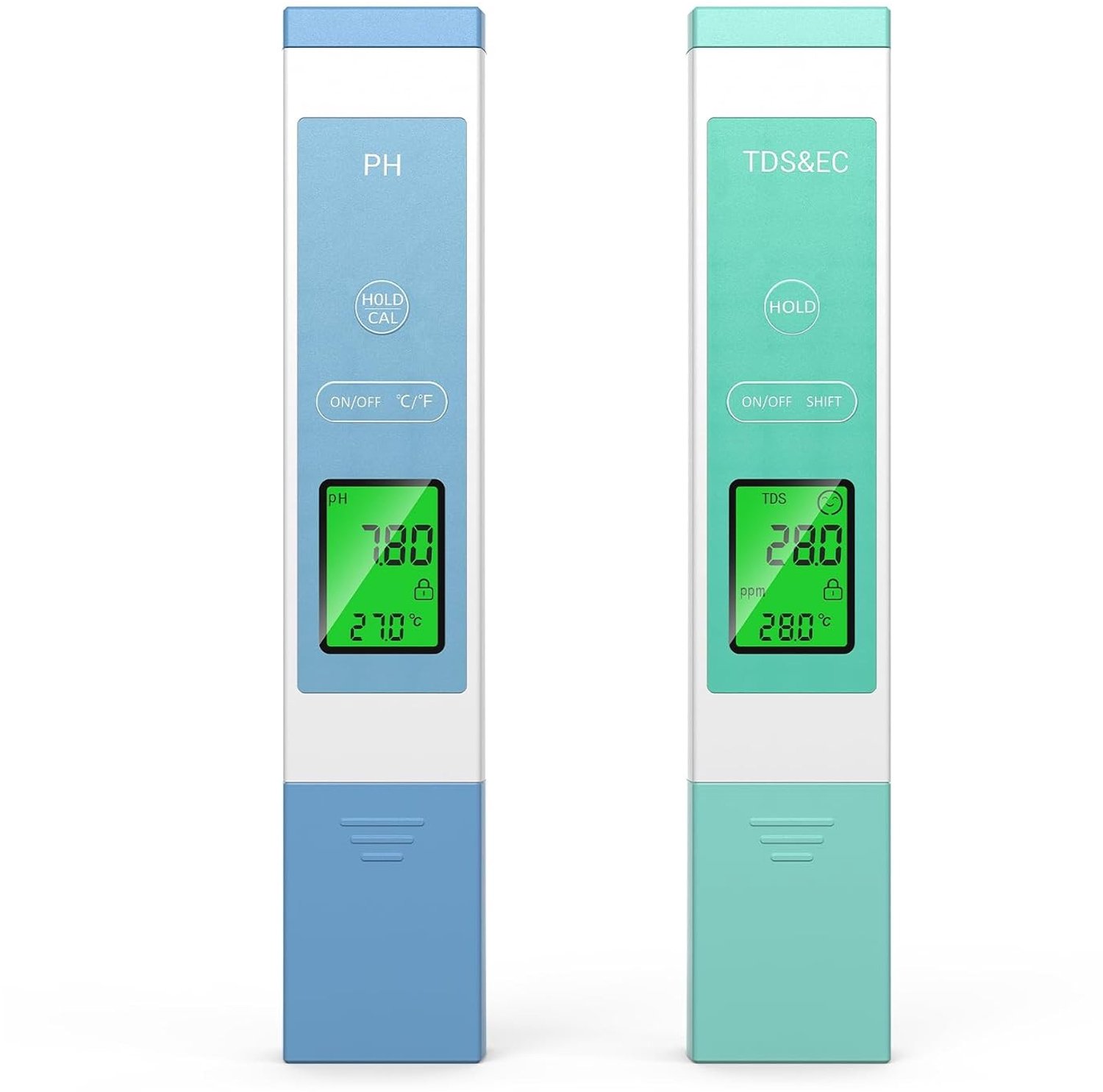 4-in-1 pH Meter voor Zwembaden, TDS Meter, EC Meter en Temperatuurmeter voor Drinkwater en Aquaria, Elektronisch en Nauwkeurig