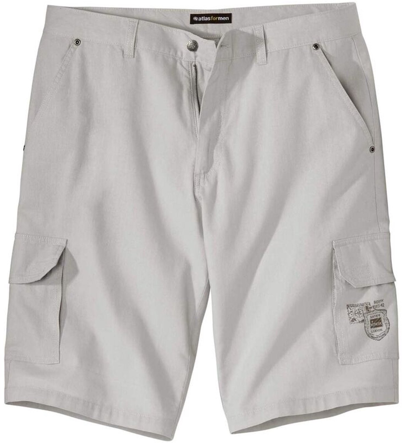 ATLAS FOR MEN - Cargo bermuda in microvezel - Heren - Verkrijgbaar in grote maten - W38