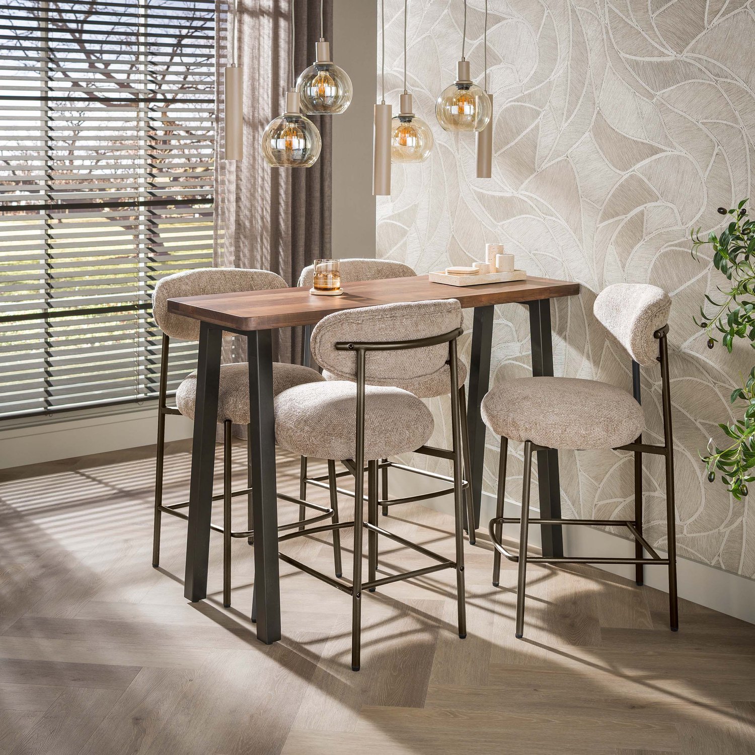 Hoyz Collection Bartafel Arlo - Bruin - 45x130x92 cm