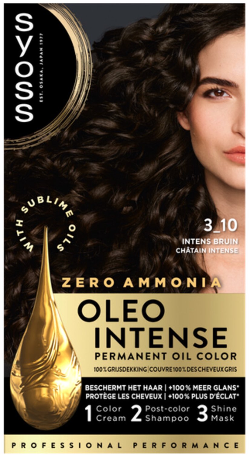 Syoss - Oleo Intense Haarverf 3-10 Intens Bruin - 36 x 1 stuk - Voordeelverpakking