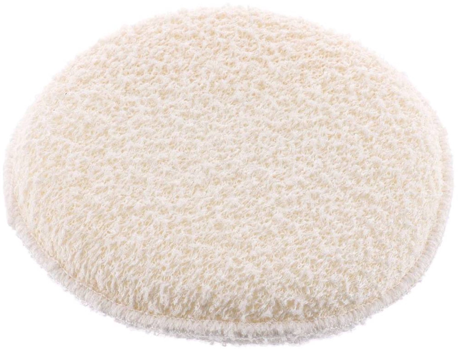 Éponge exfoliante corps en polyester et nylon blanche