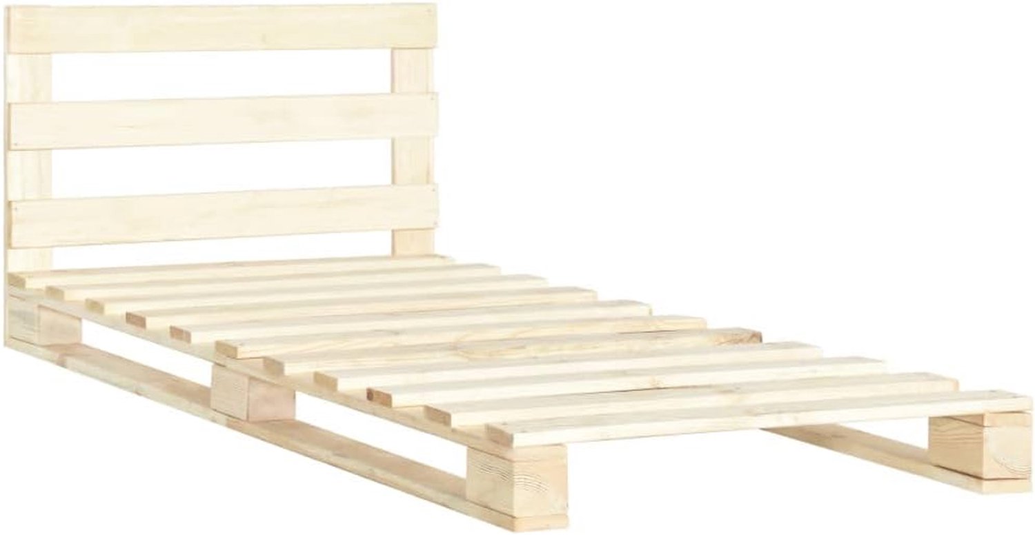 Luxe Bedden Hotelbedden Slaapkamerbedden Palletbed Massief Hout Pine 90 × 200 cm voor Slaapkamers Hotels Appartementen
