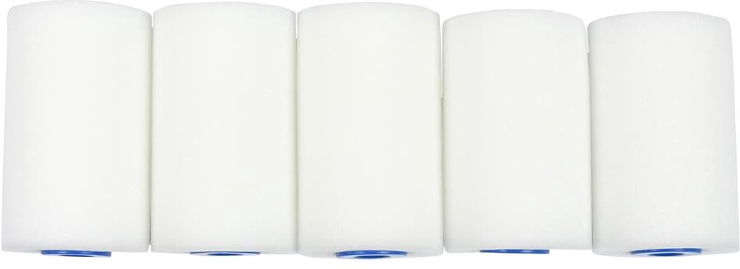 Foam Lakrollers - 5,5 cm - 5 stuks - Rechte Top - Voor Water- en Terpentinebasis