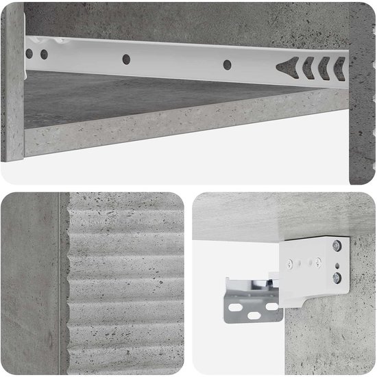 87,5 x 34,5 x 17 cm grijs beton — afbeelding 3