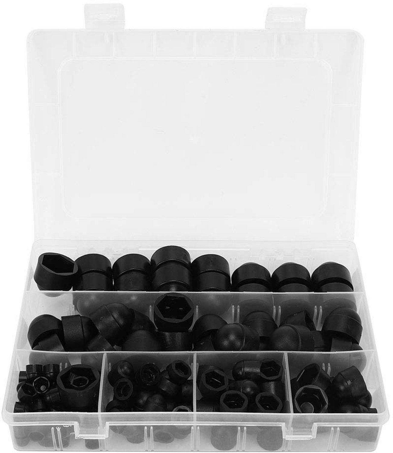 145PCs M4-M12 Bolt Cap Rubber Beschermende Sluiting Moer Cover Zwart Hoofd Cover Hex Schroeven DShanLa