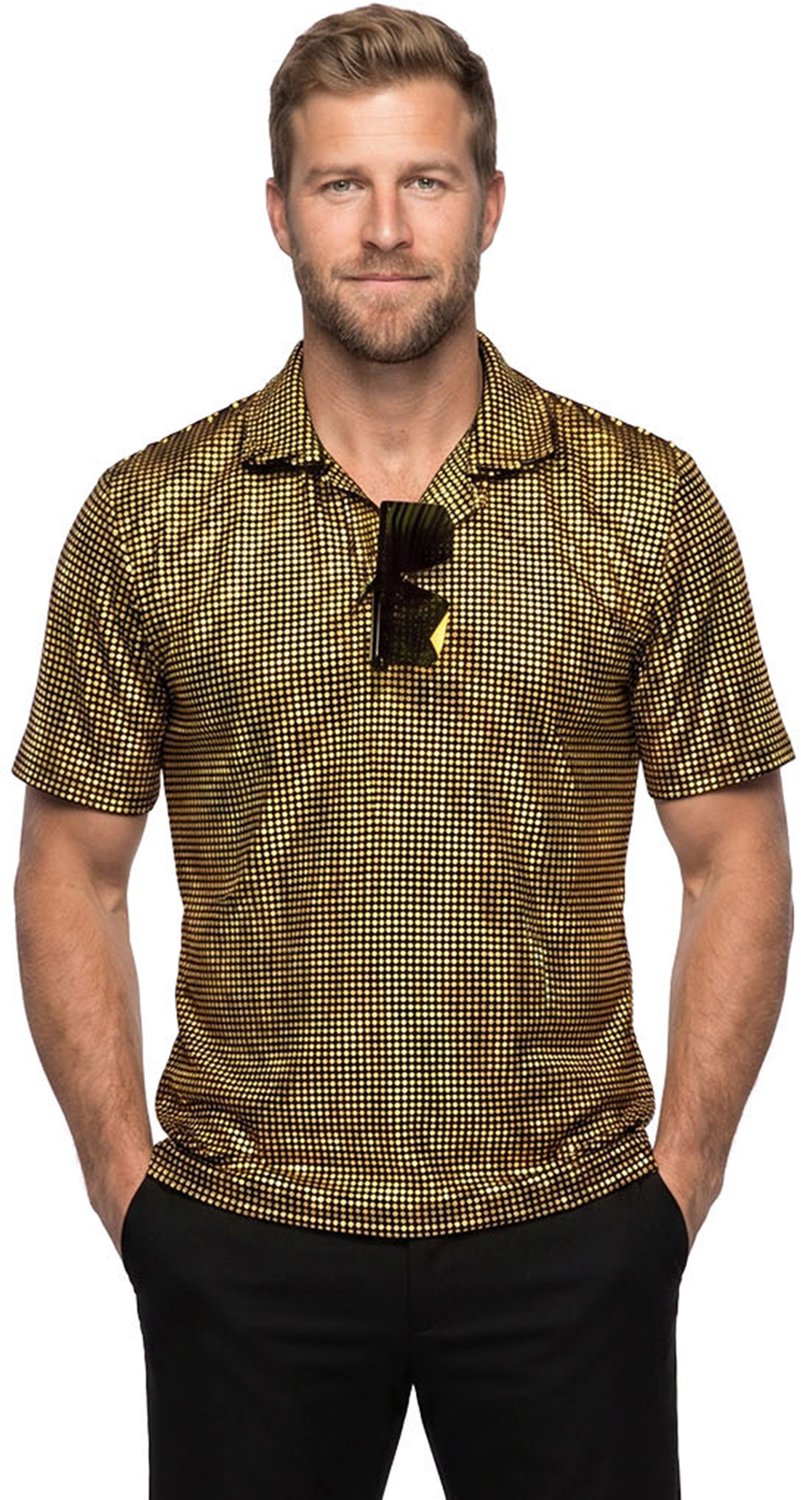 Polo Velvet met Glitter Goud Premium - Maat M-50