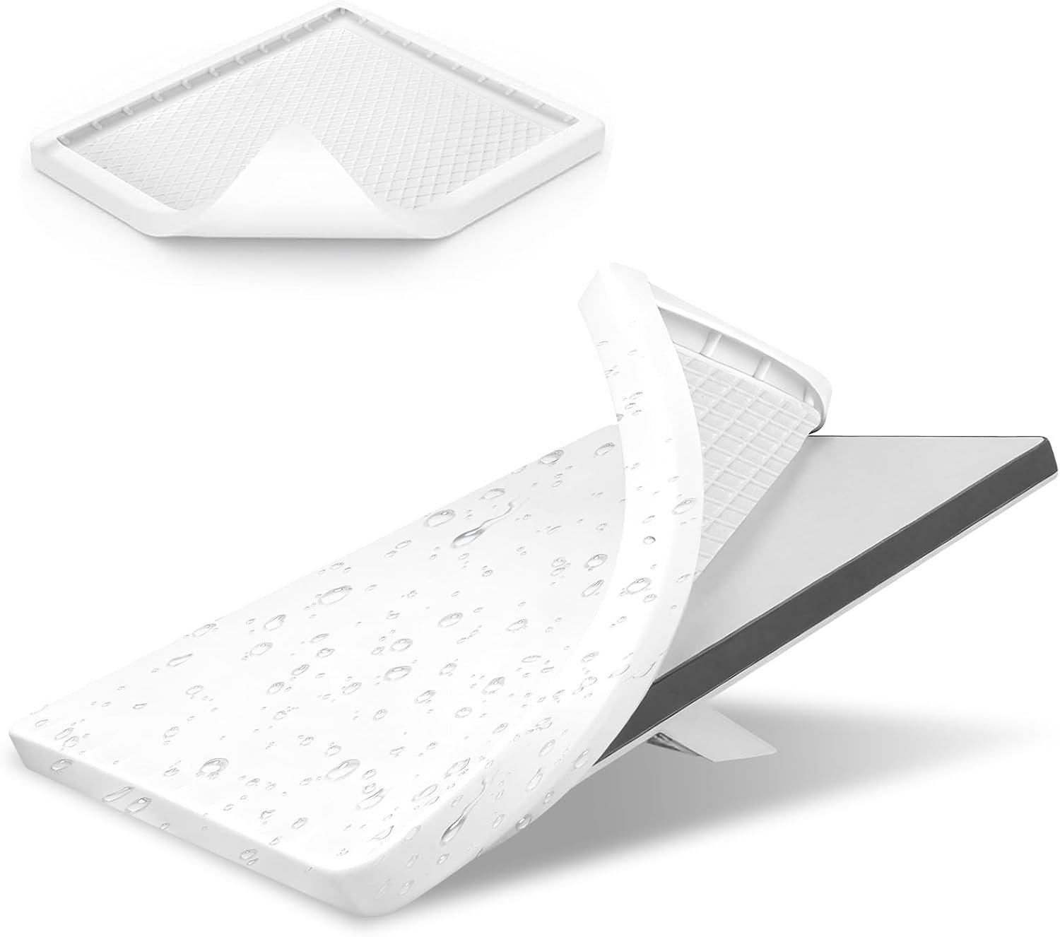 Beschermhoes voor Starlink Mini satellietschotel - Schokbestendige, waterdichte siliconen hoes met anti-slip bescherming - Ideaal voor outdoor-avonturen, reizen en kamperen (wit)