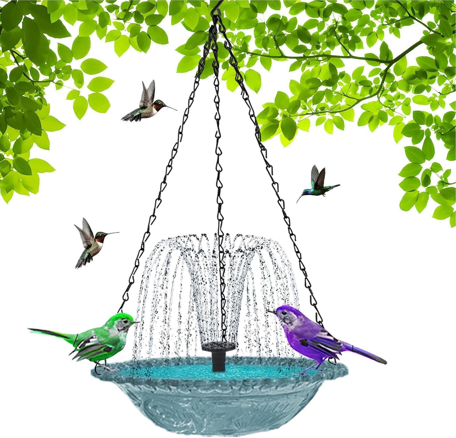 Bird Fontein Deep Decoratief met Zonnepomp