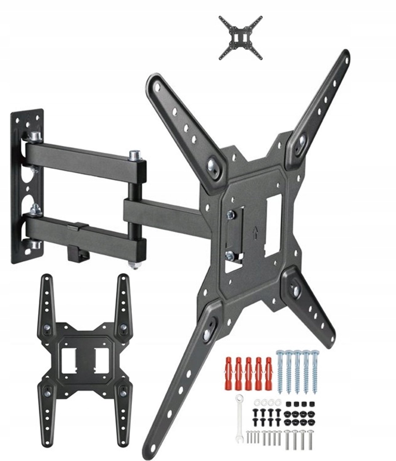 Draaibare TV Muurbeugel voor Sharp 40FA2E - 14-55 inch, 30kg