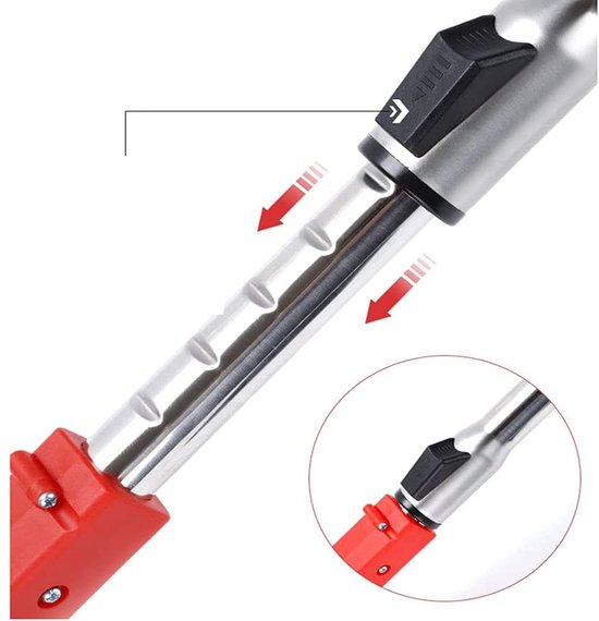 Draadloze Grastrimmer 650W met 2x 3000mAh Accu - Elektrische Onkruidtrimmer Kantenmaaier met 90-120cm Telescoopsteel - 3 Verwisselbare Messen 90° Verstelbare Snijkop - Voor Tuin Gazon — afbeelding 4