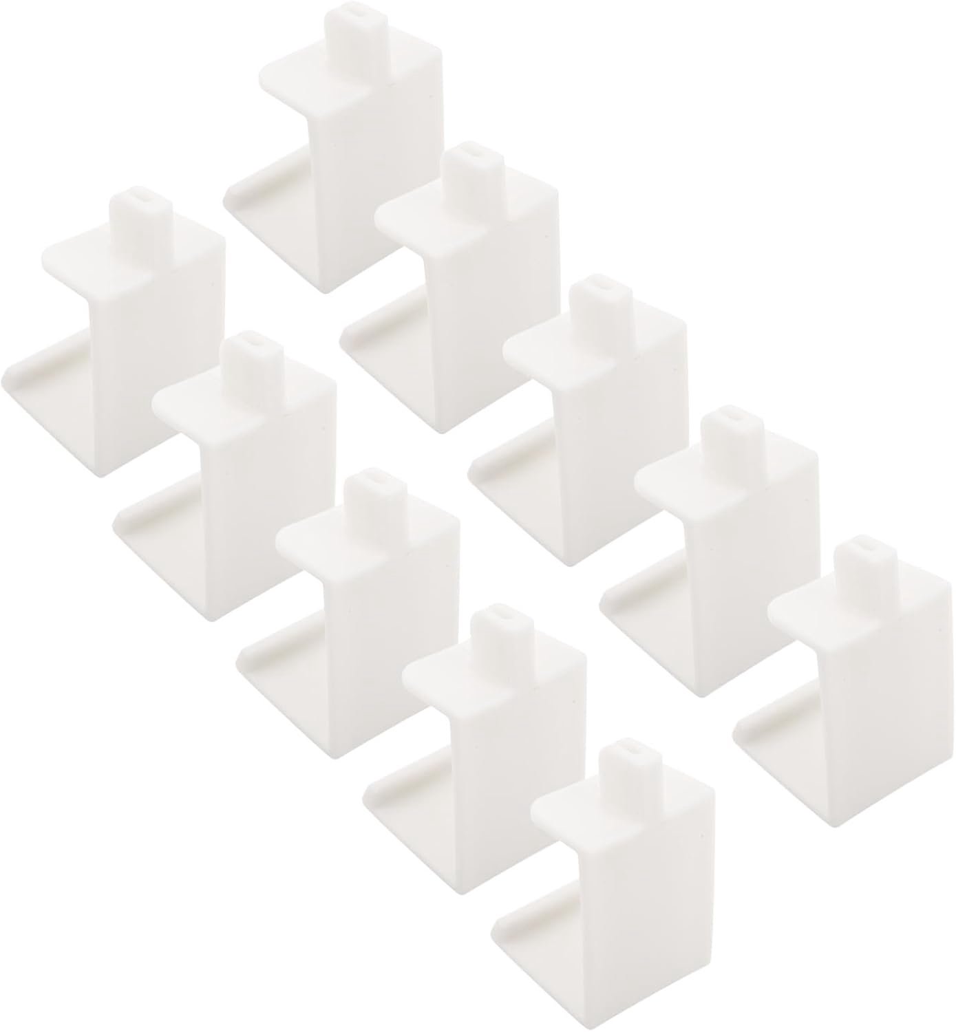 10 Stuks Delige Antislip Kunststof Plankverdelers Stevige Bevestigingsclips voor Draadrooster Scheidingspanelen Eenvoudig Installeren Magazijnplankverdelerclips voor Opslagrekken