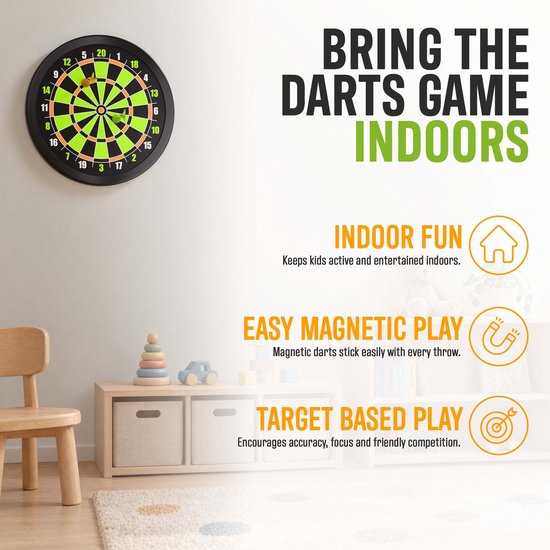 KOTO 16 inch Magnetic Dartboard — afbeelding 4
