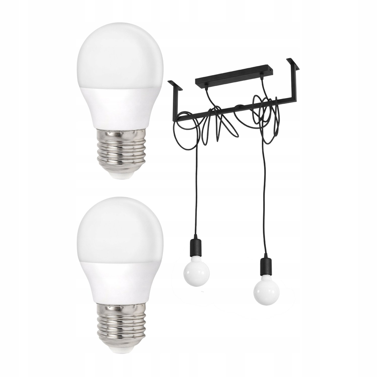 LUMILO CIRCLIX 2 Zwarte Hanglamp met LED-lampen E27