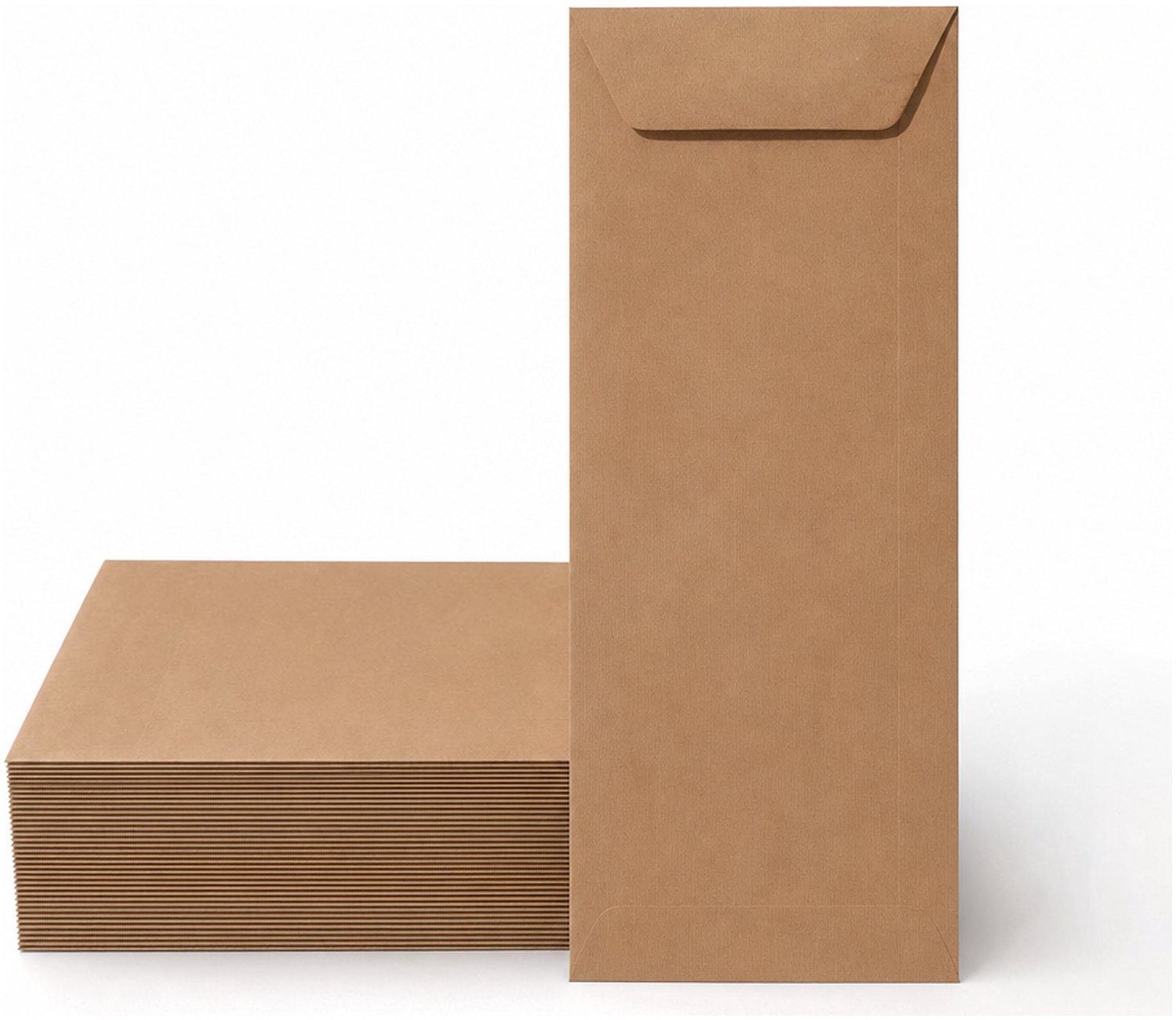 Enveloppen Bruin 12.5x31.2 cm - 25 stuks - 120 gram - Bruine Enveloppen - Wenskaart Envelop