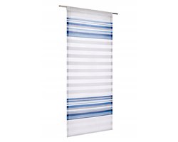 Lange paneelgordijn met strepen, 60x245 cm, transparant