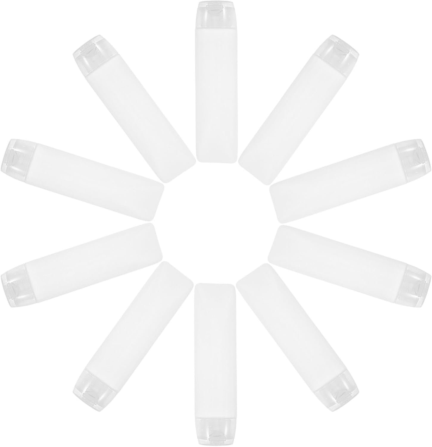10 Stuks Navulbare Plastic Reisflessen Zachte Knijpfles voor Lotion Shampoo Lekvrije Dop Compacte Herbruikbare Toilettubes voor Reizen