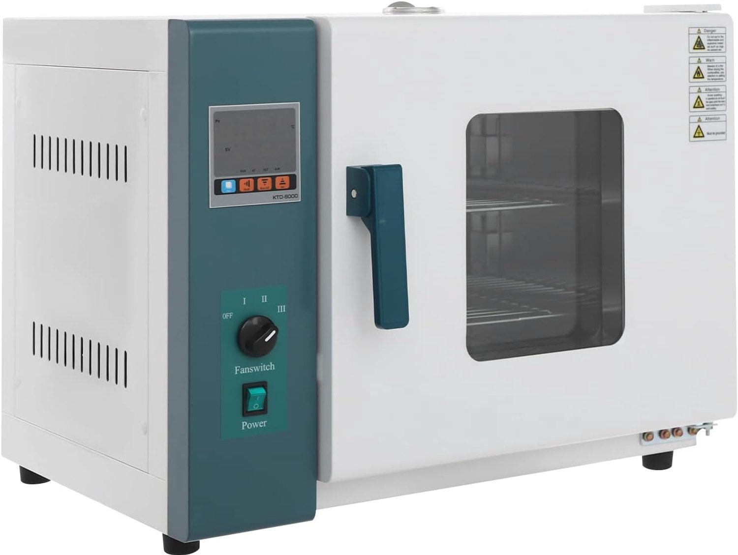 Heteluchtdroger, 1 kW, droger 2-traps, temperatuurregeling 30 °