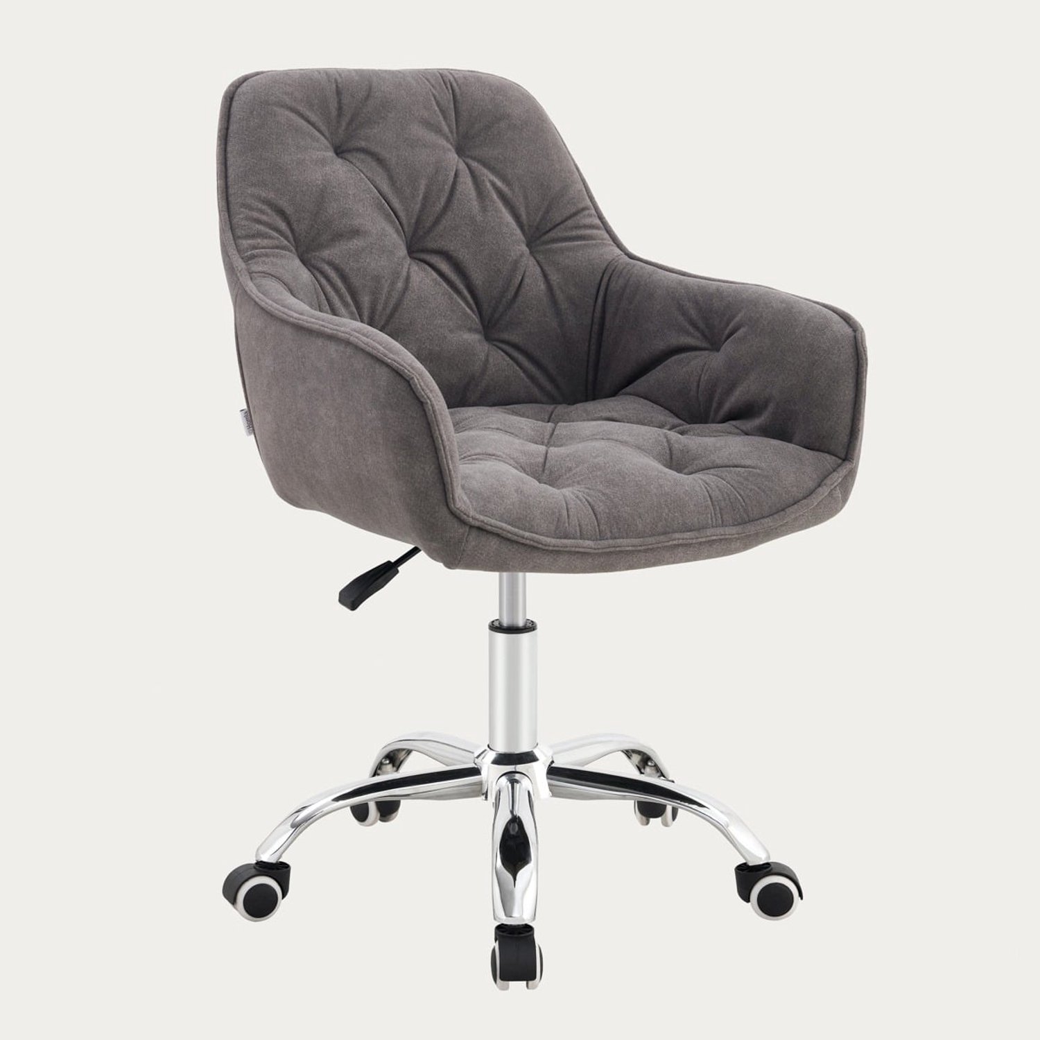Homla Fauteuil | FUSSY | in stof, draaibaar, grijs | 57x61x80-90 cm | 767326