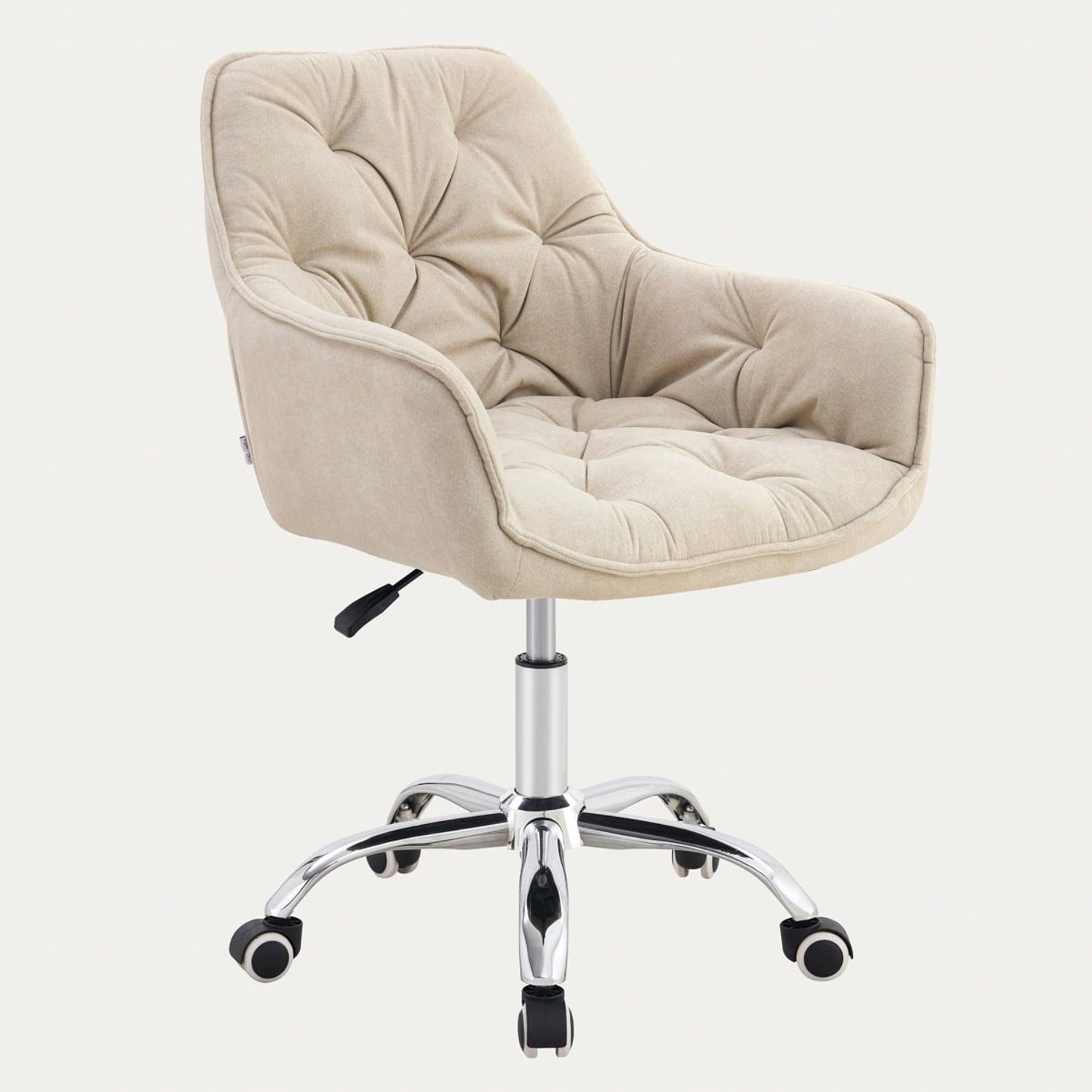 Homla Fauteuil | FUSSY | in stof, draaibaar, beige | 57x61x80-90 cm | 767319