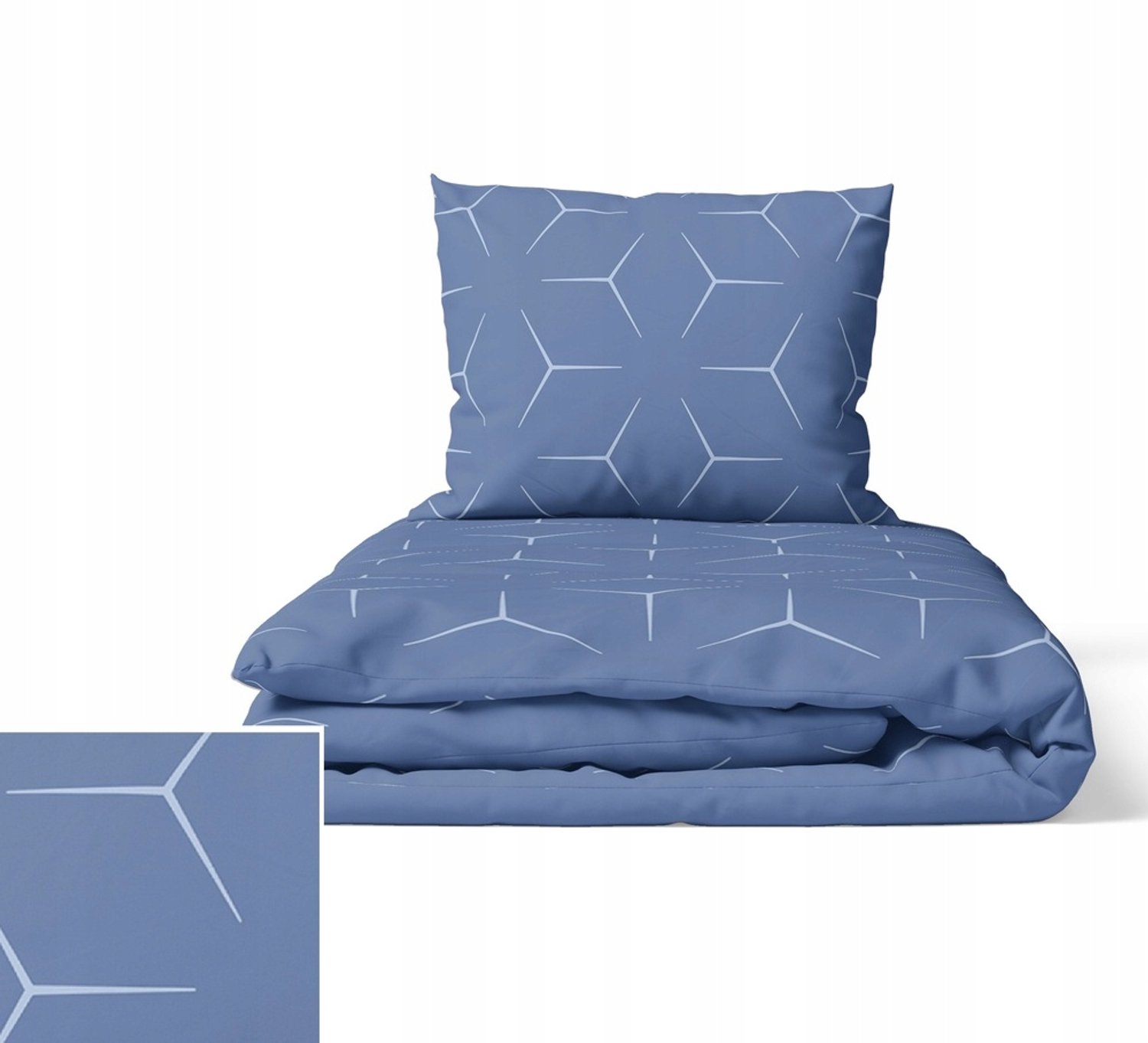 100% Katoenen Beddengoed Set 160x200cm, 140g/m², Milano Jeans