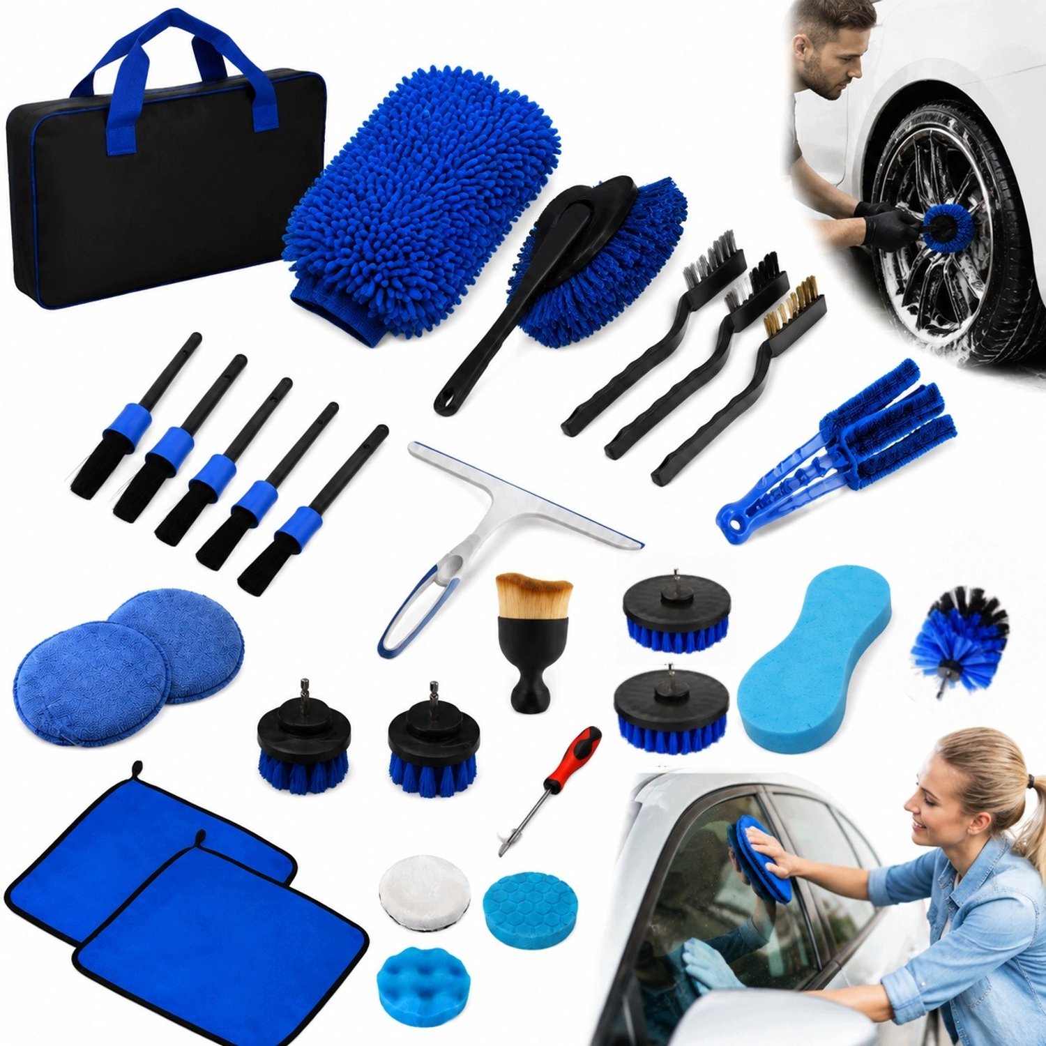 30-delige Auto Detailset: Reiniging & Polijsten