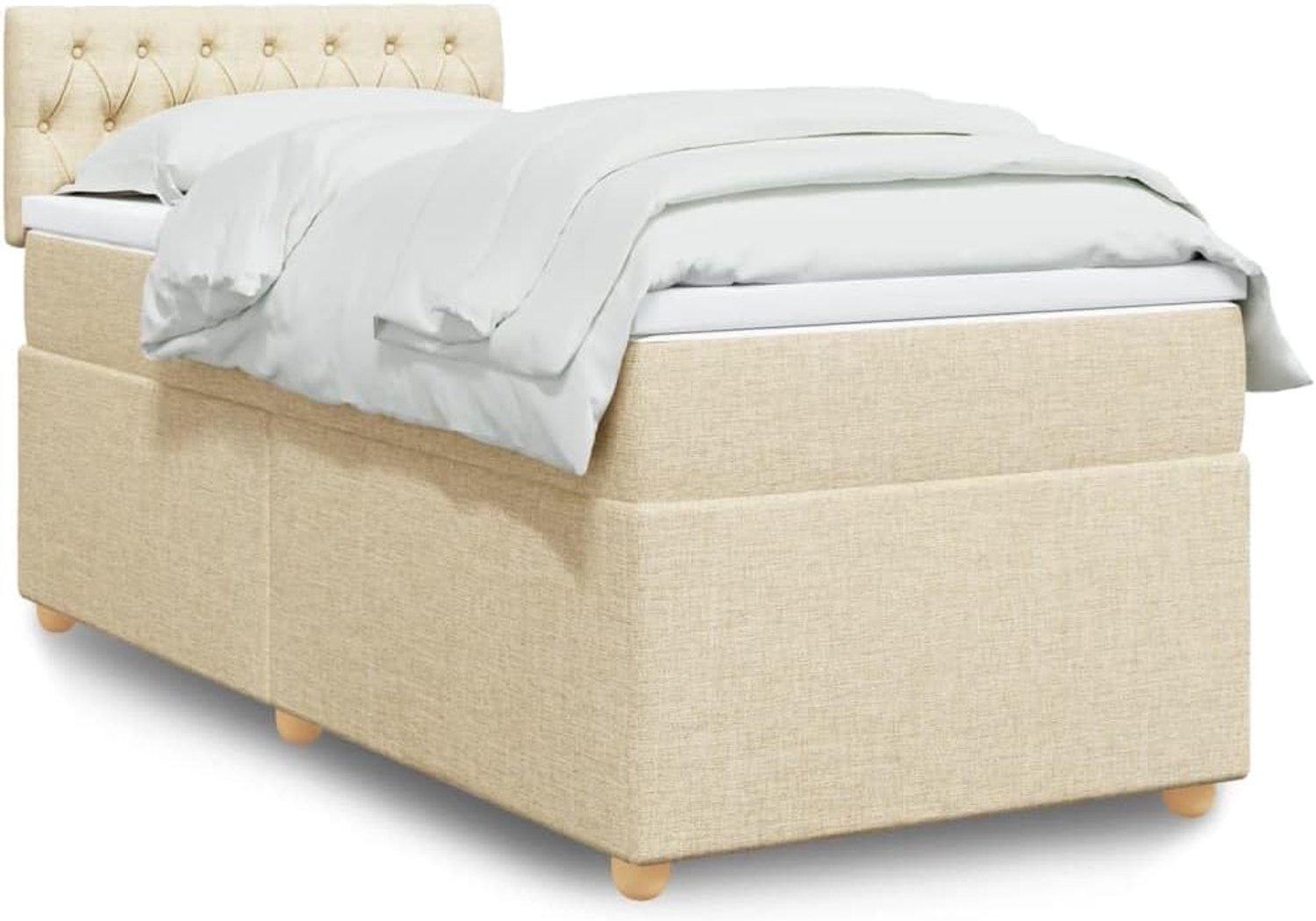 Pocketveringmatras Boxspring Crème 90x190 cm