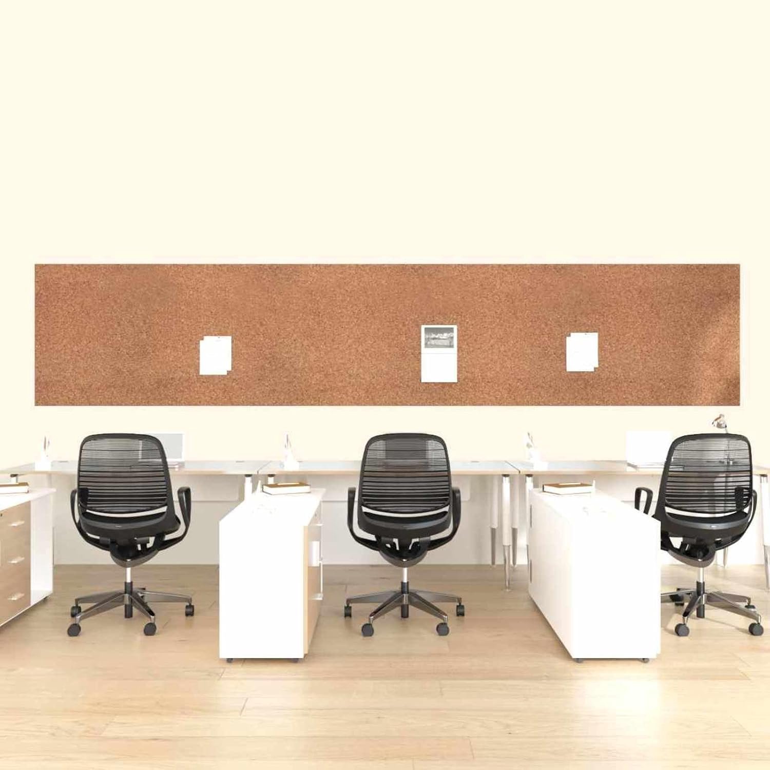 800 x 50 cm, kurk-wandbekleding als prikbord en geluidsisolatie, warmte-isolerende kurk-onderlegger voor binnen, decoratieve kurk