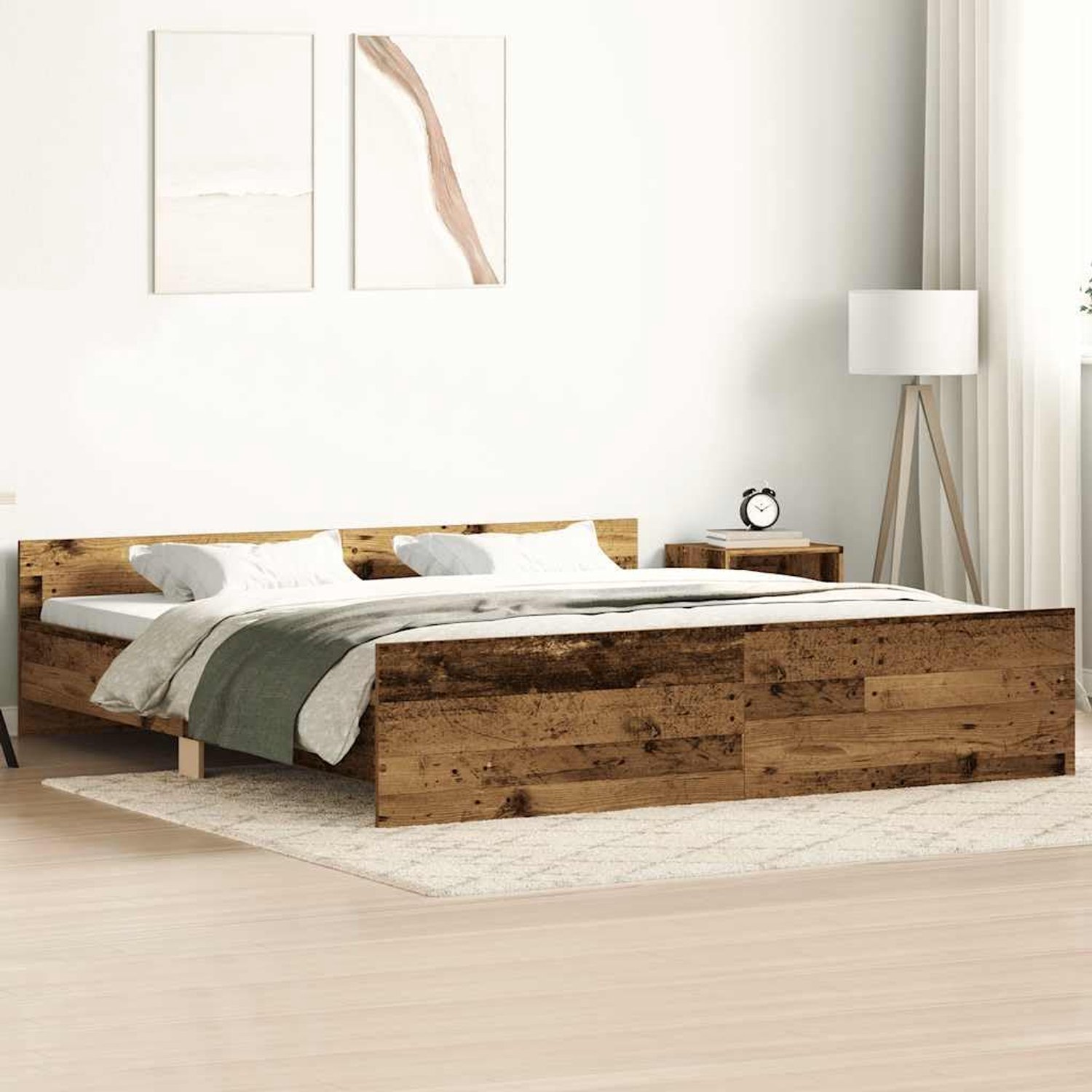 Houd Hoofd en voeteinde Model 160x200 cm Oudhout