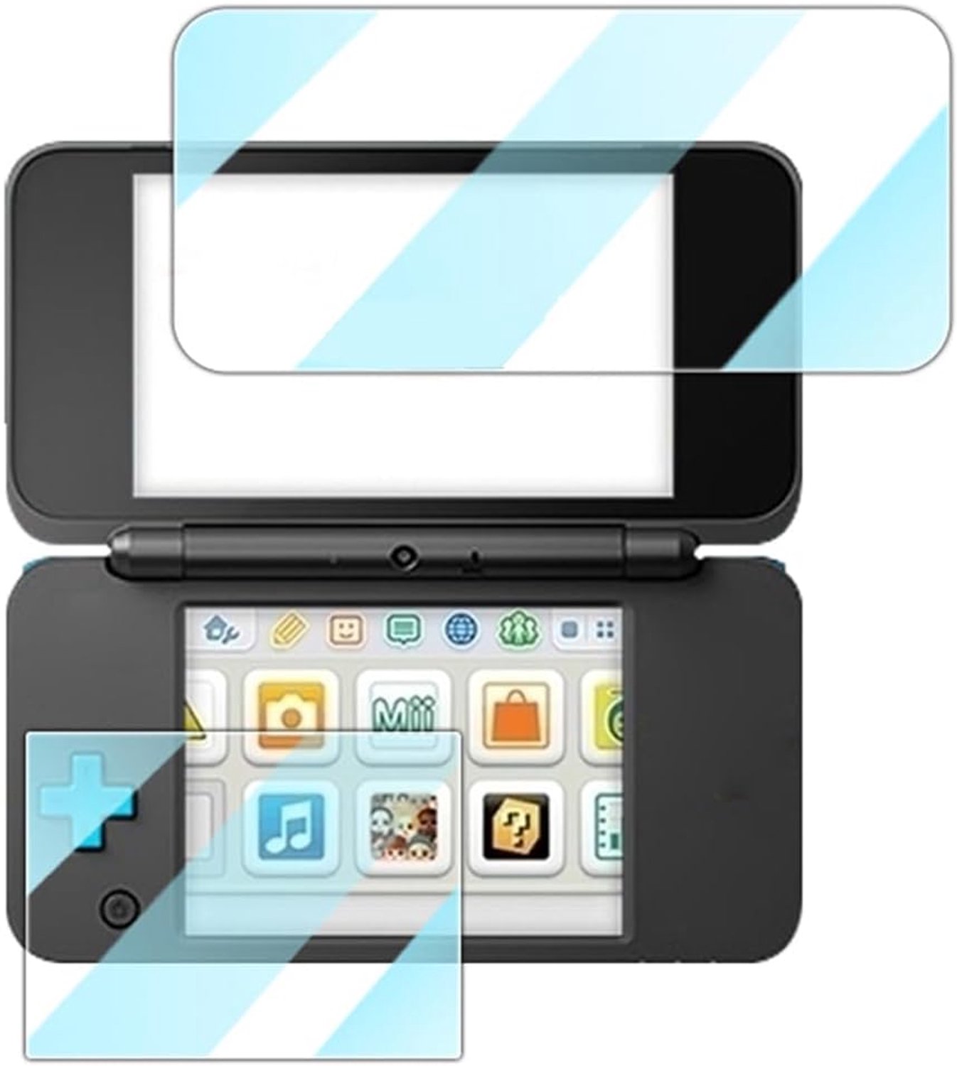 Schermen voor Nintendo New 2DS XL Spelcomputer - Gehard Glas 2 Stuks