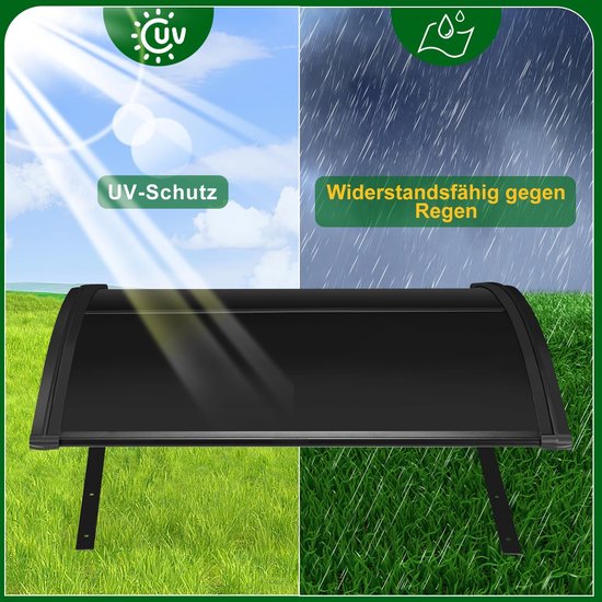 Garage, dak, carport, overkapping voor grasmaaier, grasmaaier, automower, 106 x 87 x 50 cm, polycarbonaat regenbescherming, bescherming tegen regen, hagel en uv-stralen, incl. — afbeelding 2