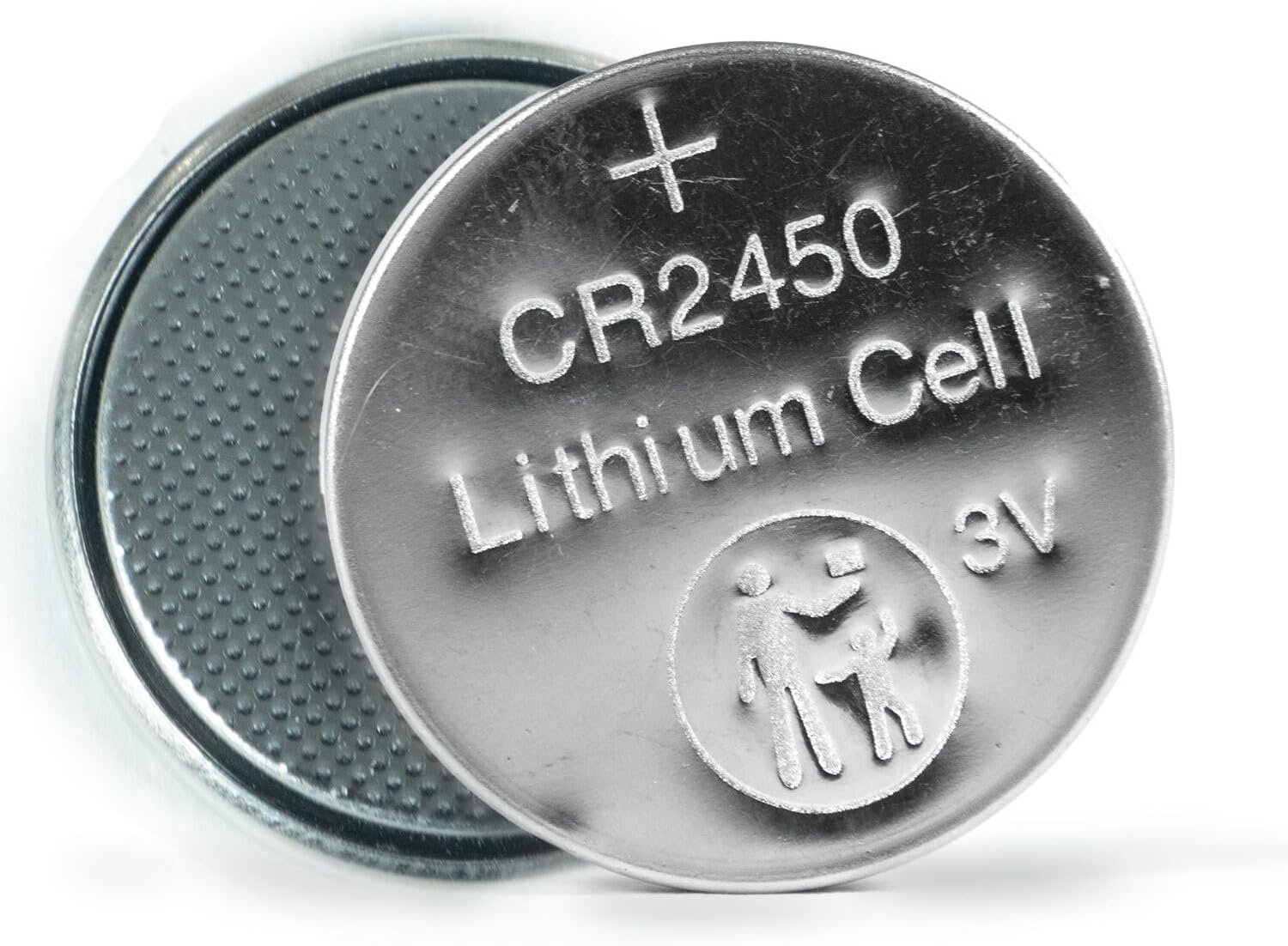 3V knoopcel CR2450, 2 stuks, ideaal voor horloges, afstandsbedieningen en kleine elektronische apparaten.