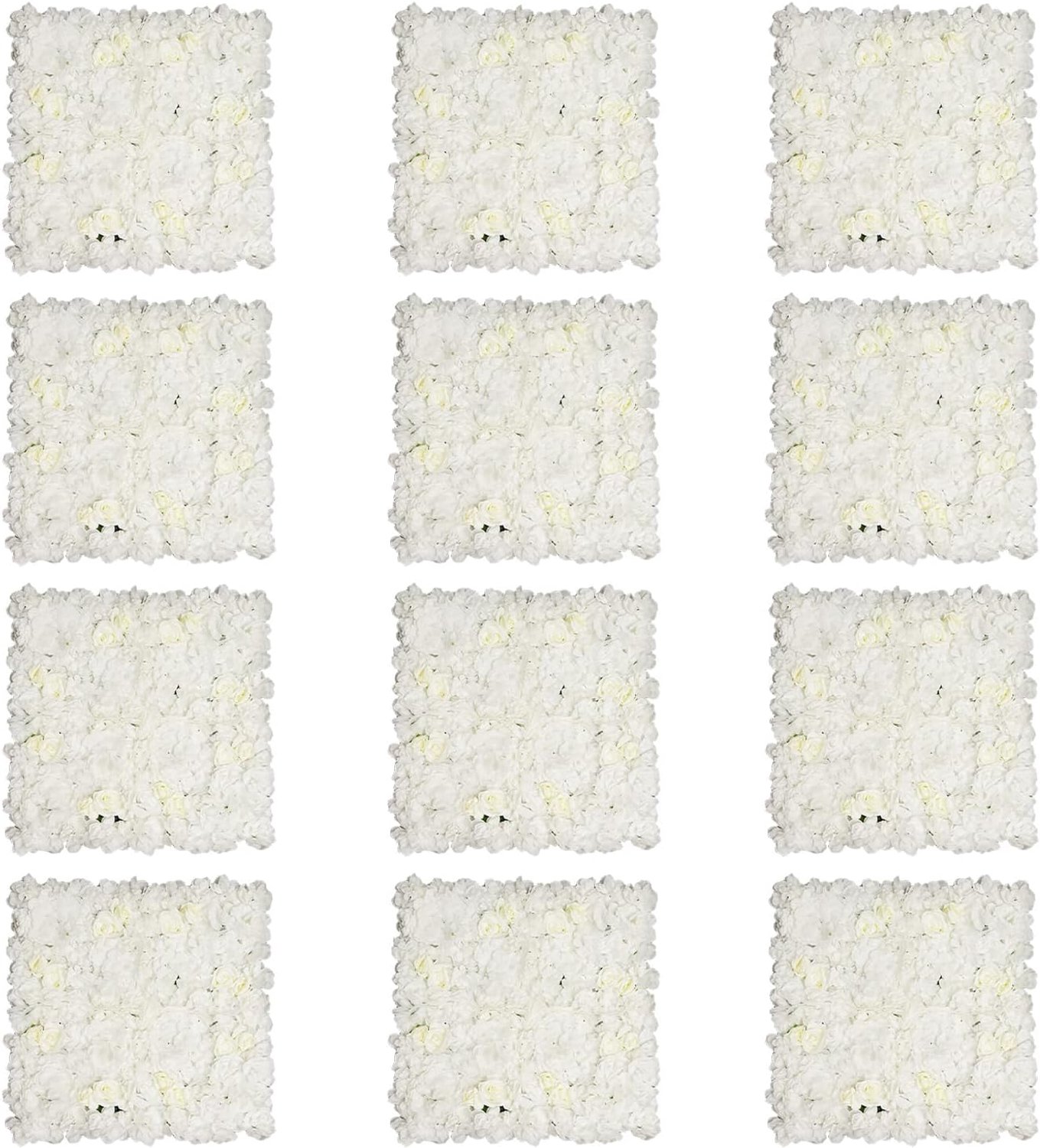 Kunstbloemen wandpanelen 42 x 42 cm kunstbloemen wandpanelen