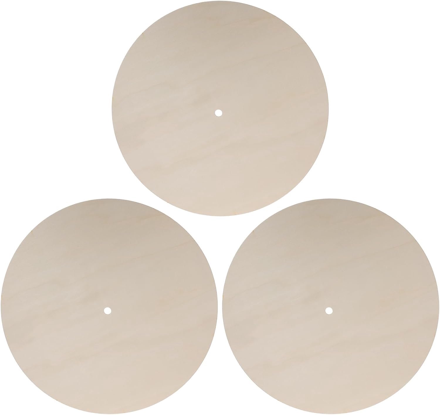 3 Stuks Delige DIY Houten Wijzerplaat Onbewerkt Rond Houten Oppervlak Duurzaam Eenvoudig Te Monteren voor Schilderen Sublimatie Creatieve Klokken Maken