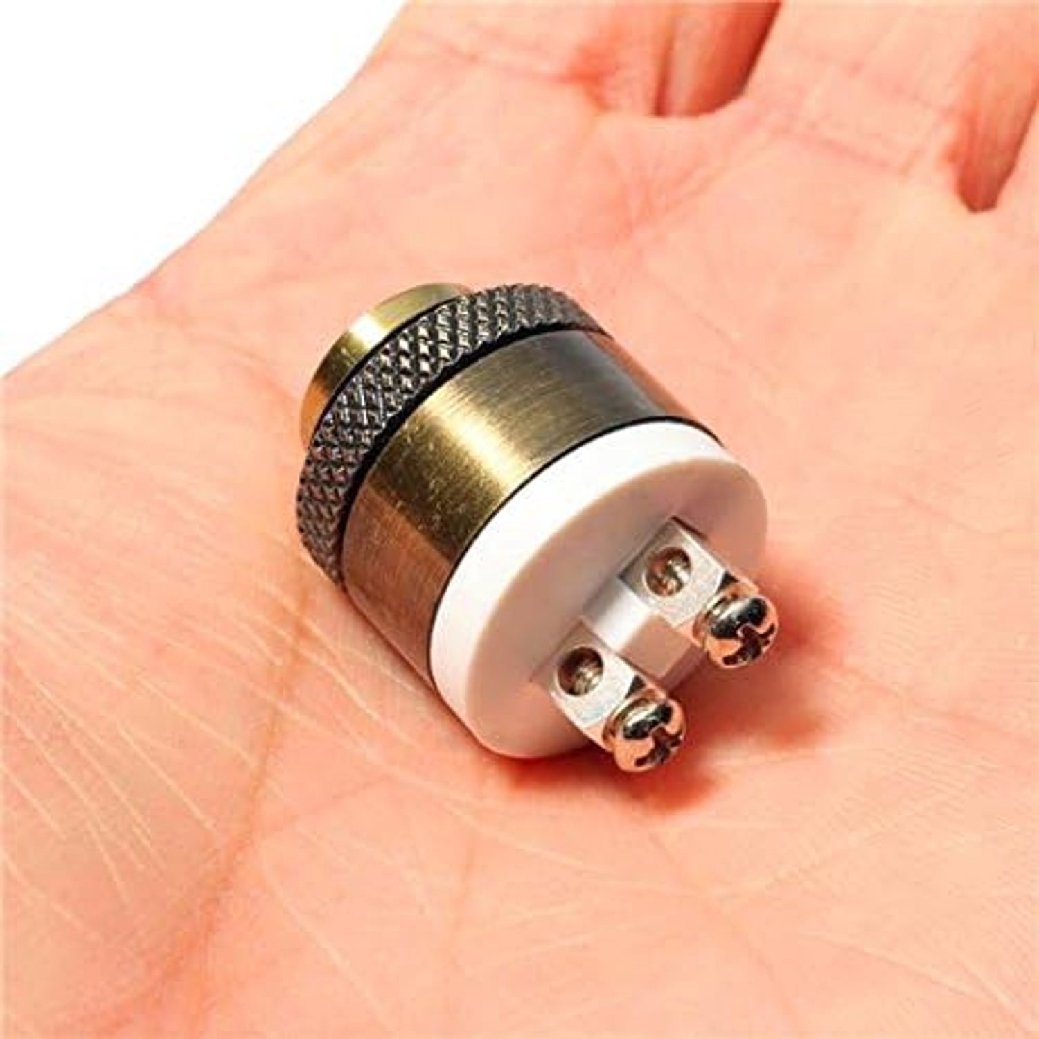 Drukknop deurbel 16mm - messing - waterbestendig - lange levensduur - m-winkel