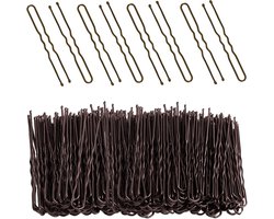 EUPSIIU 200 stuks haarspelden 7 cm knotspelden U-vorm haarclips voor broodjes haargrepen geplooide blonde haarspelden - Vemera