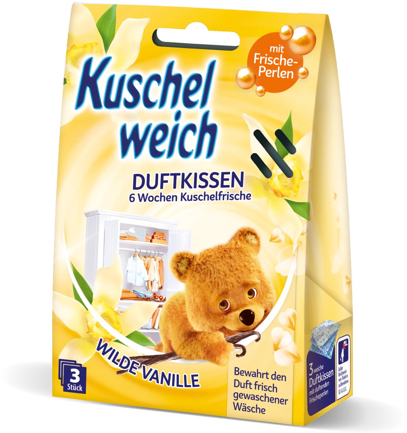 Geurzak Set van 3 - Vanille Fragrance Kussens voor Kasten