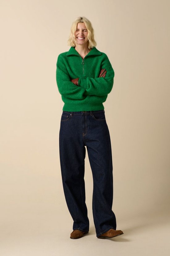 Groene Trui Met Rits