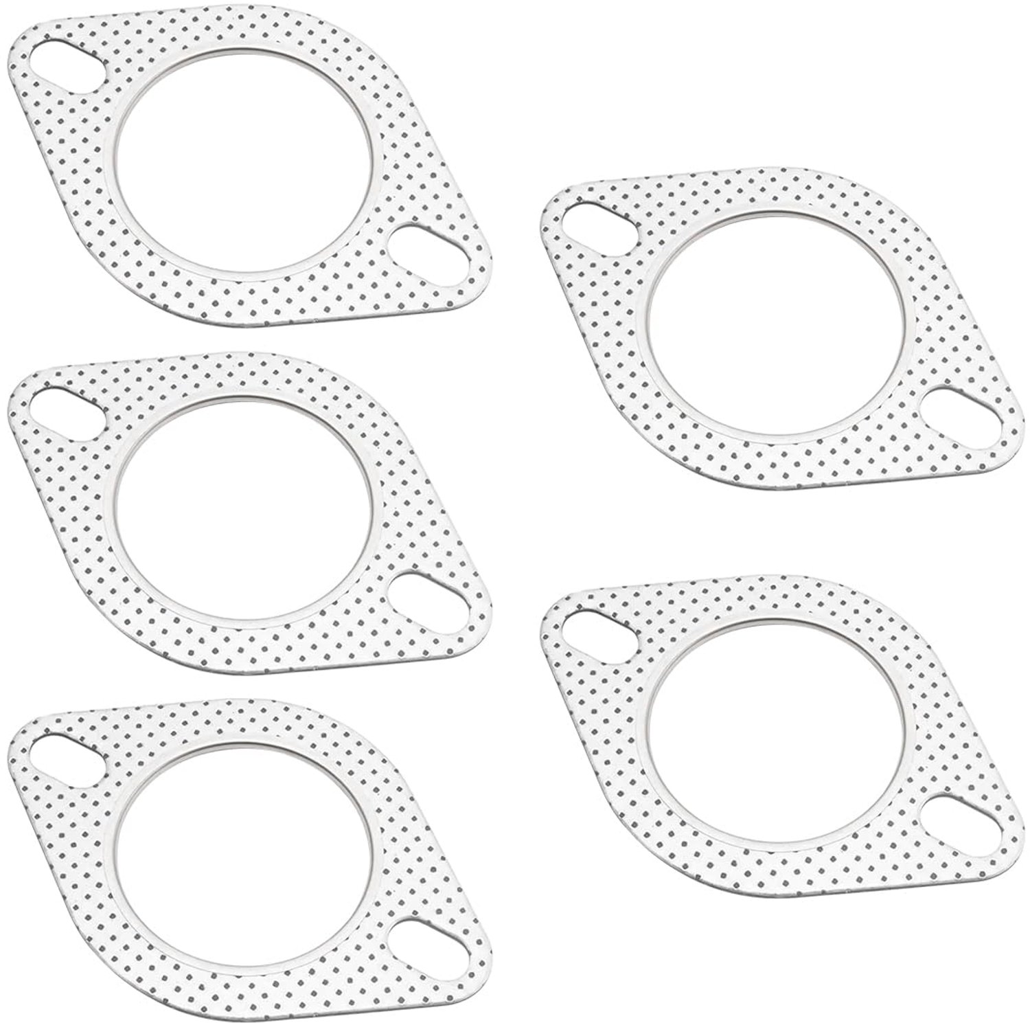 Uitlaatflens 5 Stuks - Afdichting - Metalen Flens - Universeel - Schokbestendig - Duurzaam - Kaliber 76 mm - Uitlaatspruitstuk
