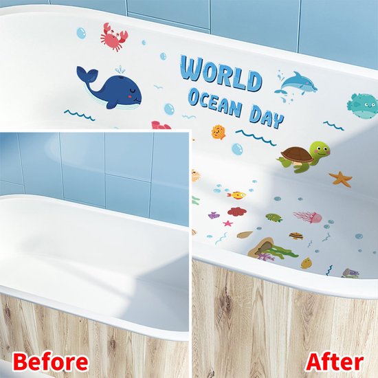 24 Stuks Antislip Bad Stickers voor Veiligheid in de Badkamer — afbeelding 5
