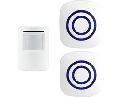 Opritverklikker - Entreemelder - Doorgangsmelder - Beveiliging - Wit