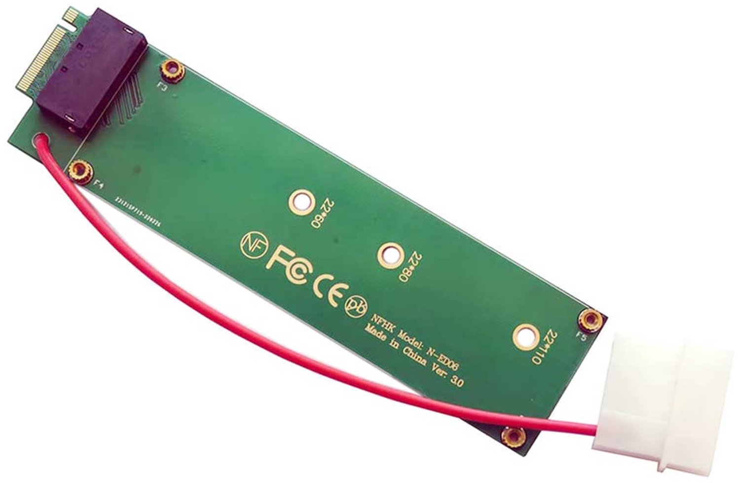 EDSFF naar NVMe Adapter met Voeding voor 1U Gen-Z SSD