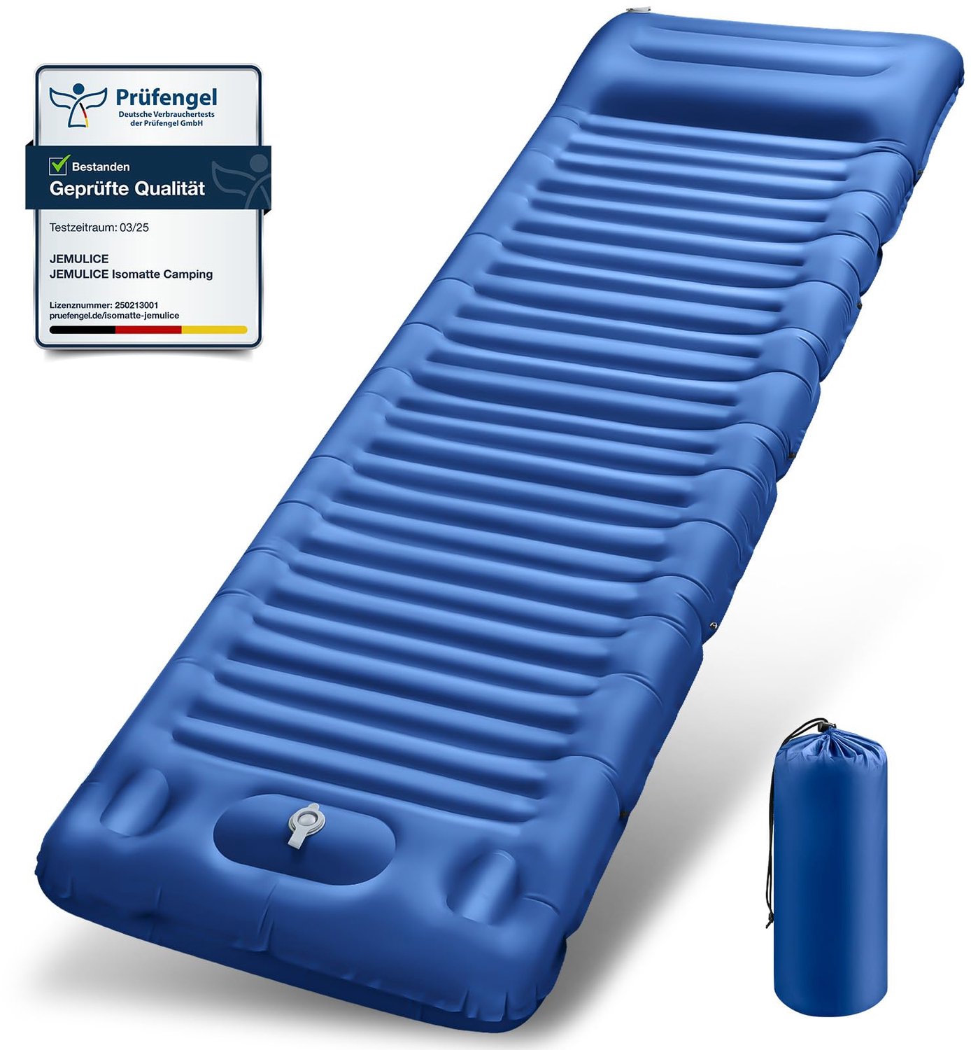 Zelfopblazend Campingmatras met Voetpomp en 12 cm Dikte