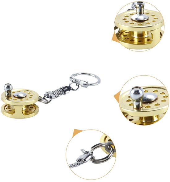 Miniatuur Vismolen Sleutelhanger als Decoratief Accessoire — afbeelding 4
